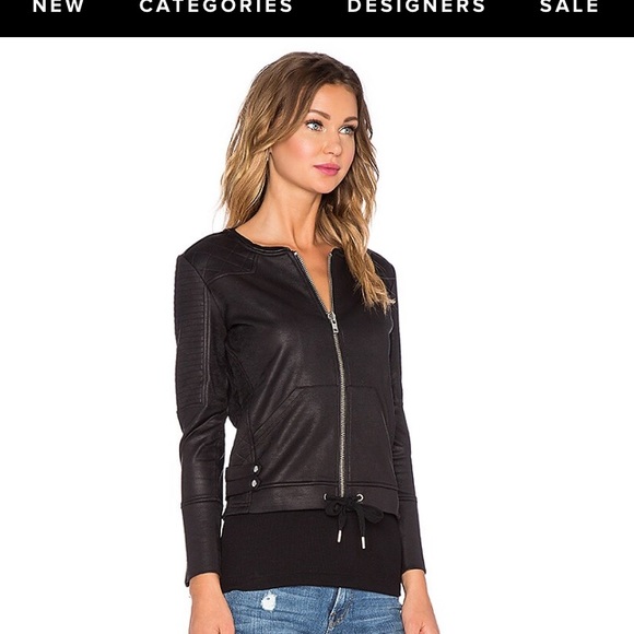 The Kooples Moto Jacket Sz S Black - Picture 10 of 10